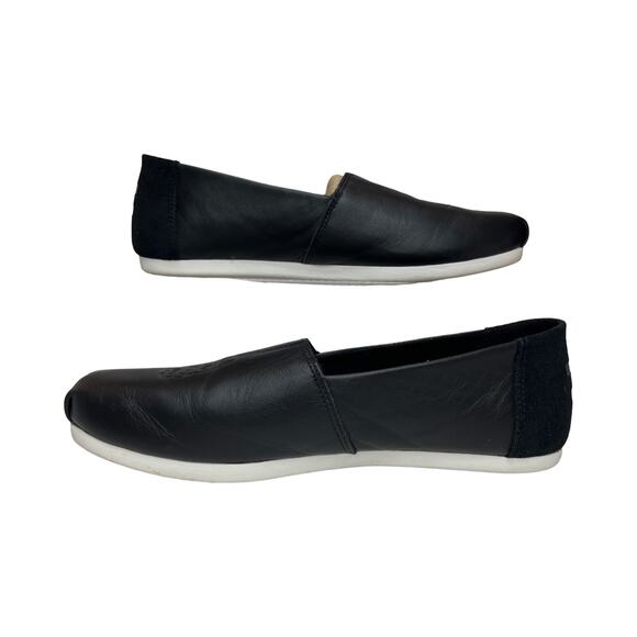 TOMS x Star Wars Darth Vader Black Leather Classic Slip Ons Women’s 8.5 - Picture 10 of 14